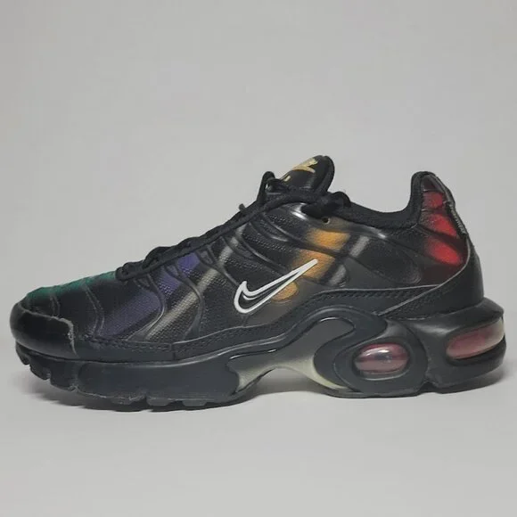 Nike Air Max Plus GS Tuned Air Black Multicolor Women’s 7 (5.5Y Youth) - Picture 2 of 11